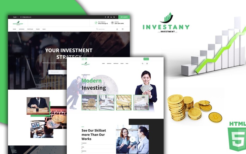 Investany 专业金融投资 HTML5 模板