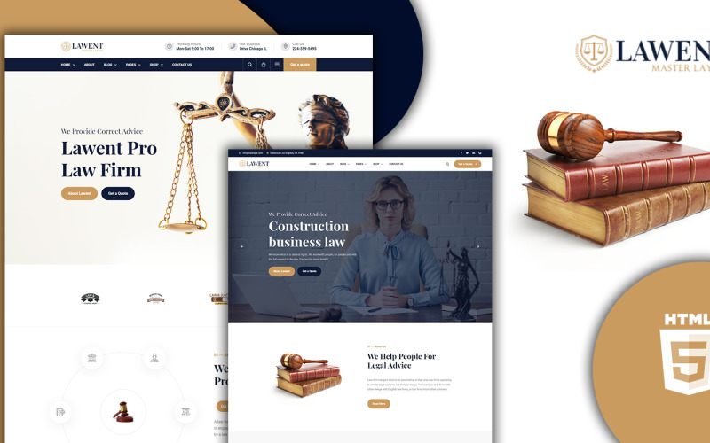 Lawent- Lawyer HTML5 Template