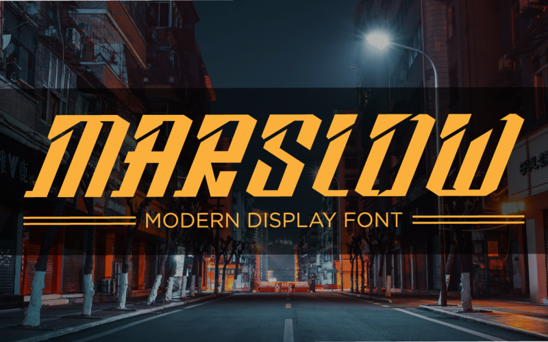 Marslow - 现代显示字体