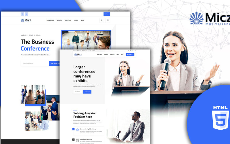Micz Responsive Conference and Events HTML5 sablon