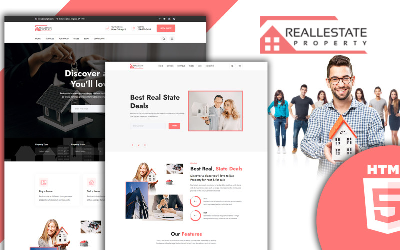 Reallestate - 房地产 HTML5 模板