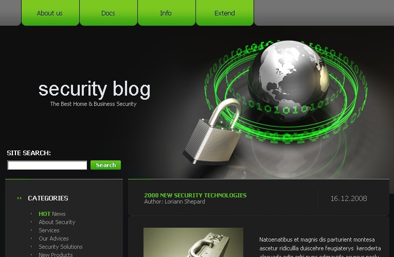 Security WordPress Theme 19065 TemplateMonster