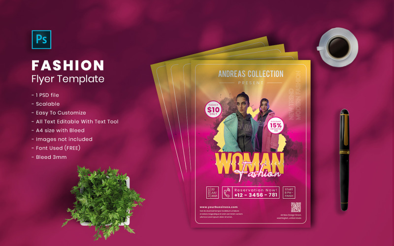 Modèle de Flyer de mode vol.09