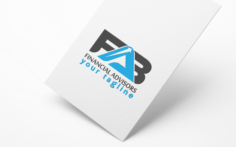 Financieel creatief logo ontwerpsjabloon 4