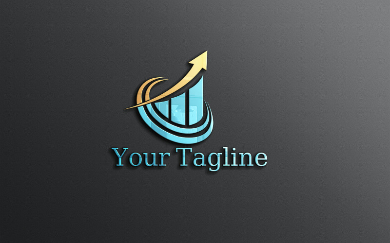 Finanzielle kreative Logo-Designvorlage