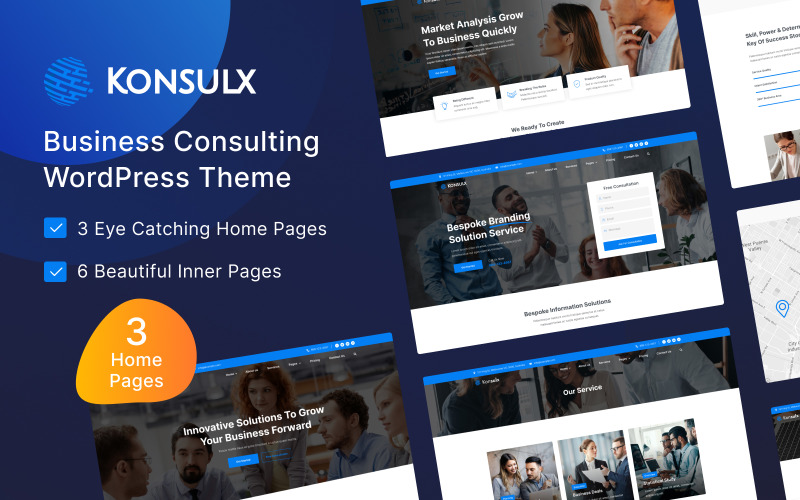 Konsulx - Biznes Korporacyjny Motyw WordPress