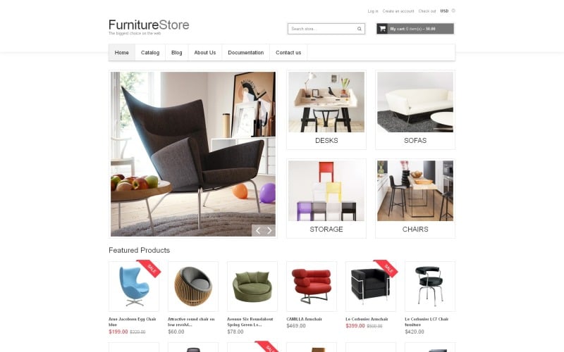 Kostenloses Responsive Shopify Theme für Möbel