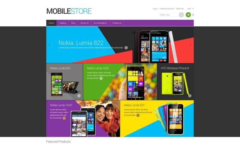 Mobilní obchod zdarma responzivní téma Shopify