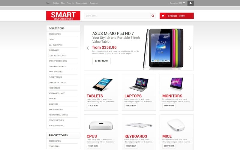Tema Shopify Computer Store gratuito