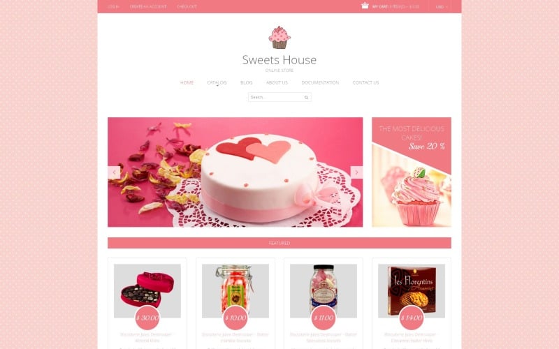Thème Shopify responsive Sweet Shop gratuit