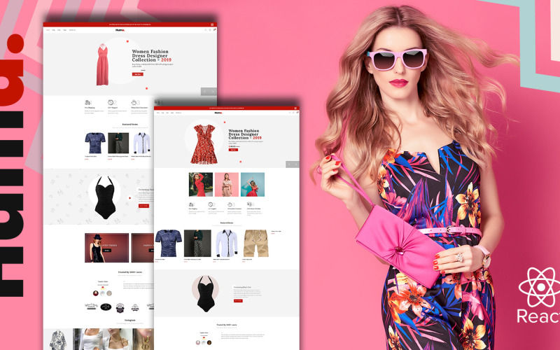 Huma — szablon reakcji e-commerce