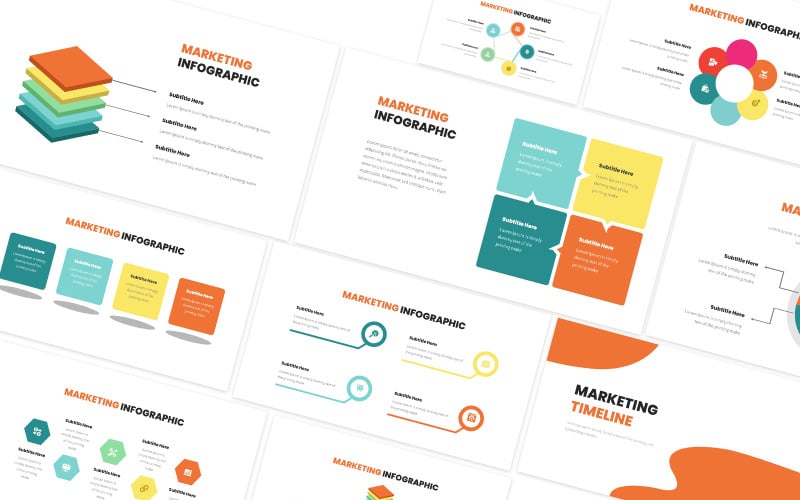 Marketing Infographic Keynote Template - TemplateMonster