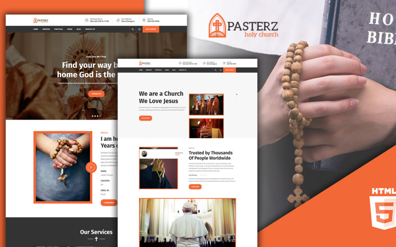 Pasterz - Kilise HTML5 Şablonu