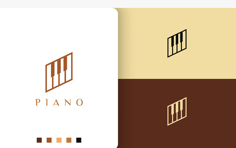Logo Apprendre Piano Simple et Moderne