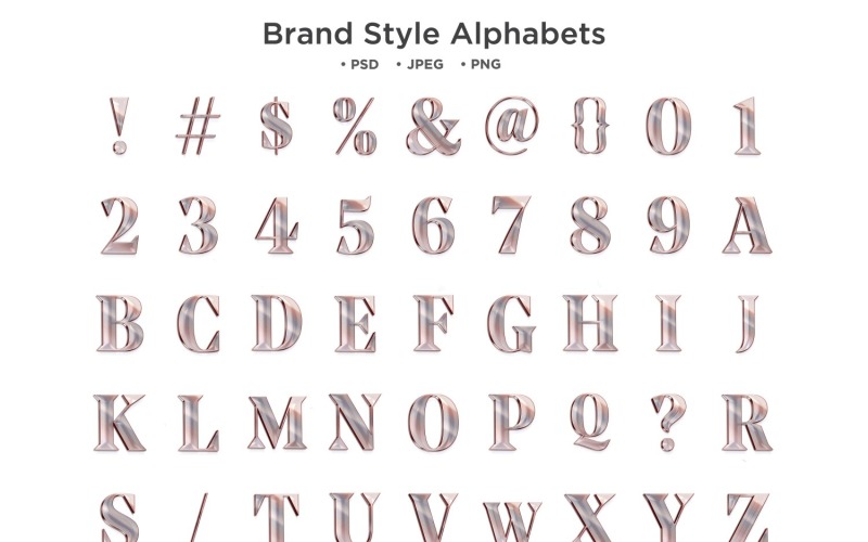 Abeceda stylu značky, typografie Abc