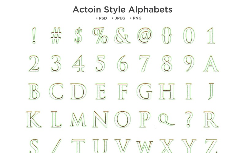 Alfabet stylu akcji, typografia Abc