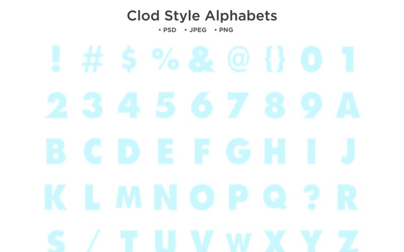 Alfabet w stylu zimnym, typografia Abc