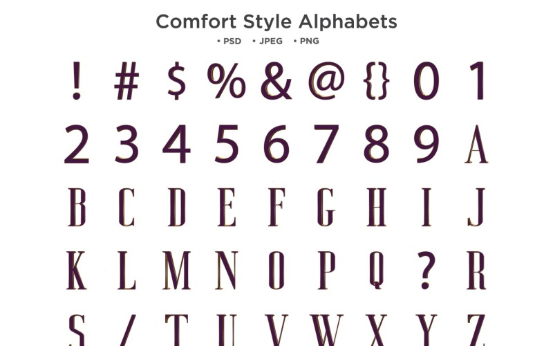 Alfabeto de estilo cómodo, tipografía Abc