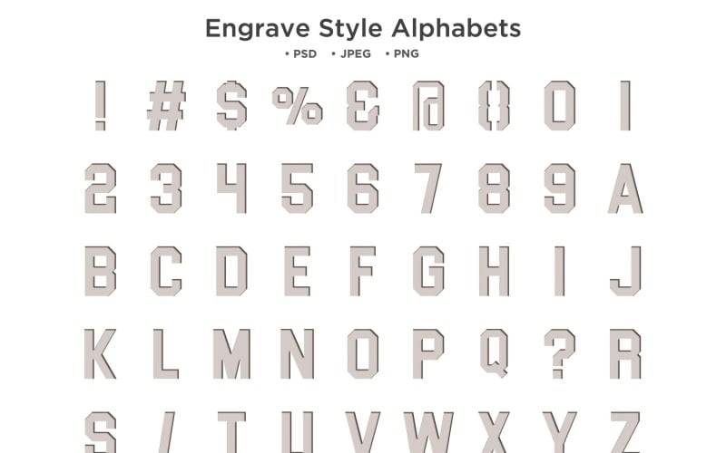 Gravure Style Alphabet, Typographie Abc