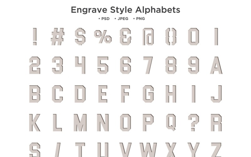 Rytý styl abecedy, abc typografie