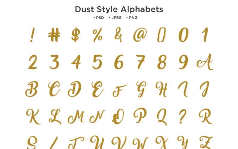 Staub-Stil-Alphabet, Abc-Typografie