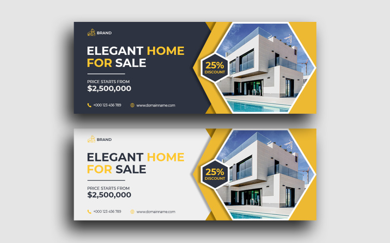 Facebook-Cover-Vorlage für Immobilien