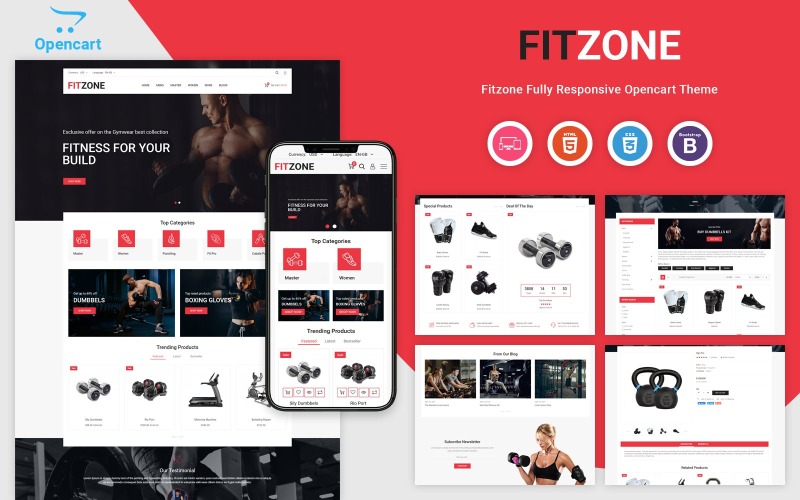 Fitzone - responzivní šablona OpenCart