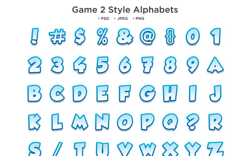 Game 2 Style Alfabet, Abc typografi