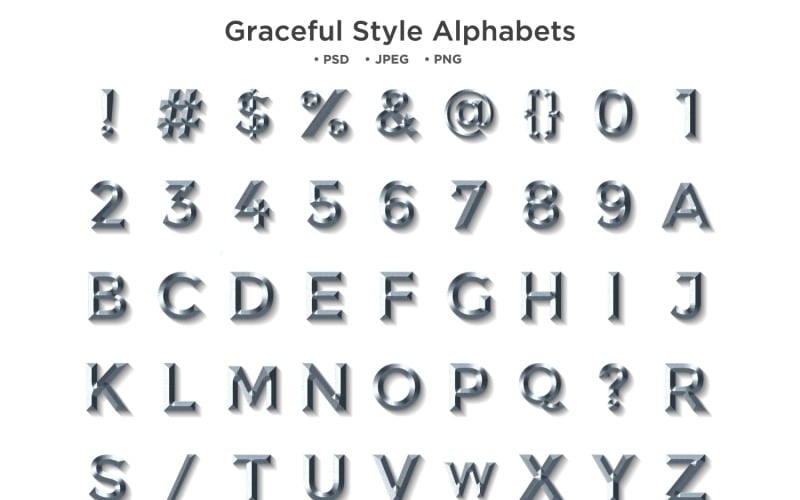 Graceful Style Alphabet, Abc Typography - TemplateMonster