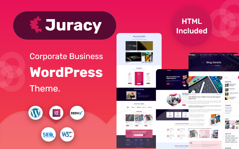 Juracy - Thème WordPress pour entreprises