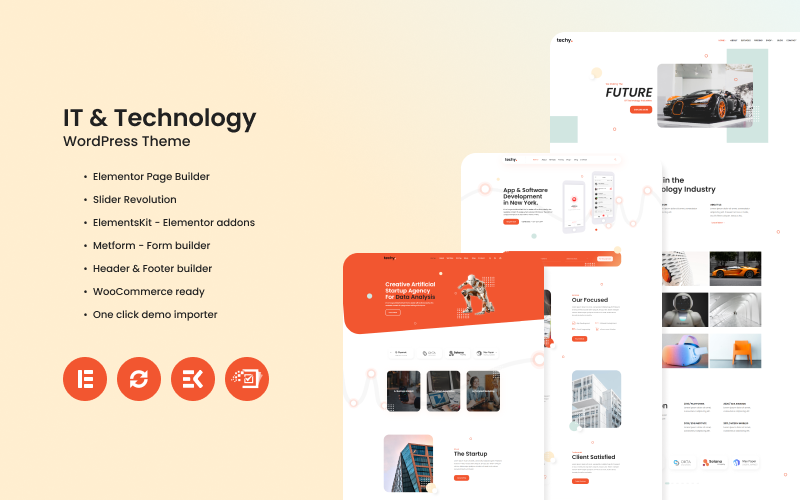 Techy - Multipurpose IT & Technology WordPress-tema