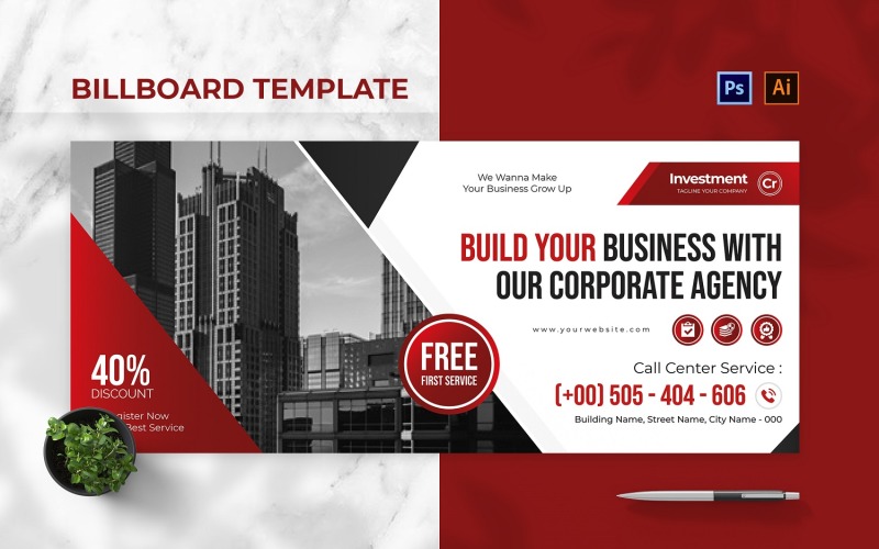 Corporate Agency Billboard Landscape