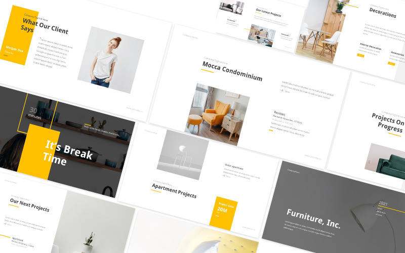Furniture Inc Powerpoint Template