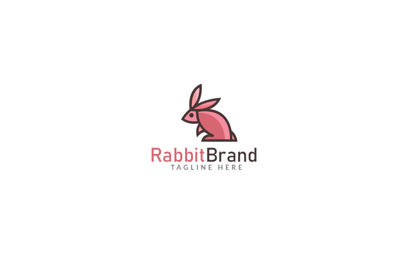 Kanin varumärke logotyp mall