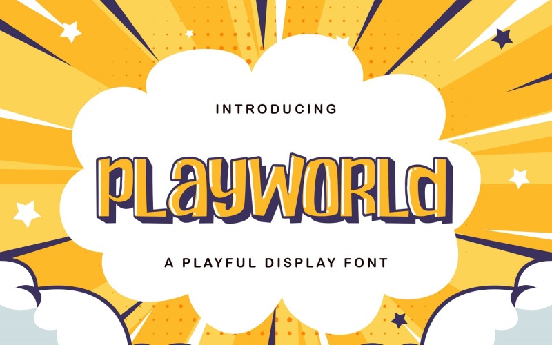 Playworld — zabawna czcionka wyświetlacza