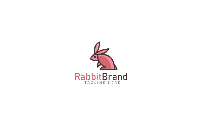 Handdrawn Rabbit Logo For Weddings Baby Brands And More Vector, Beauty,  Cute, White PNG and Vector with Transparent Background for Free Download