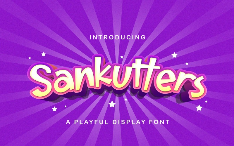 Sankutters - Police d'affichage ludique