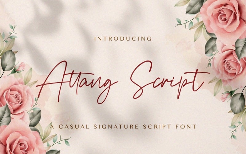 Attang Script - Fonte manuscrita