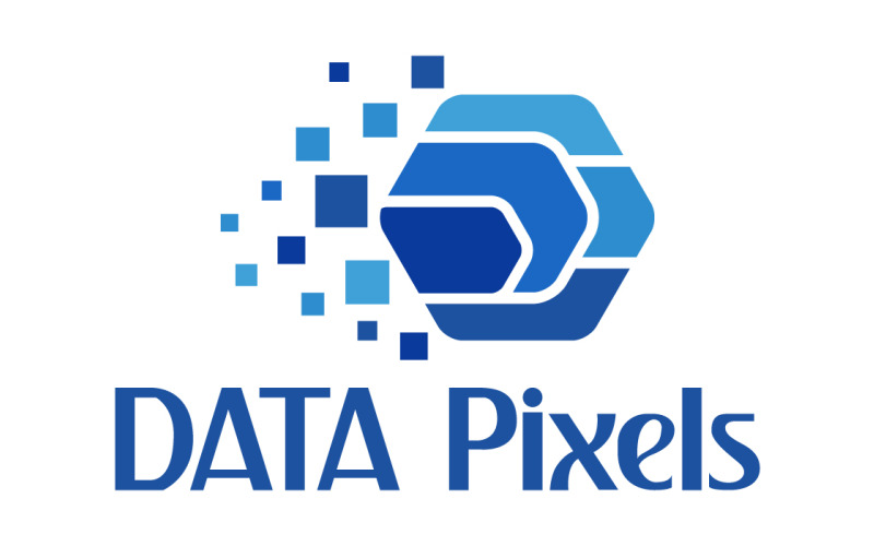 Data Pixel Digital Logo шаблон