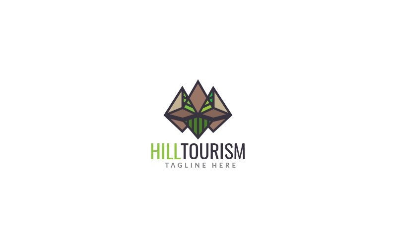 Hill turism logotyp mall