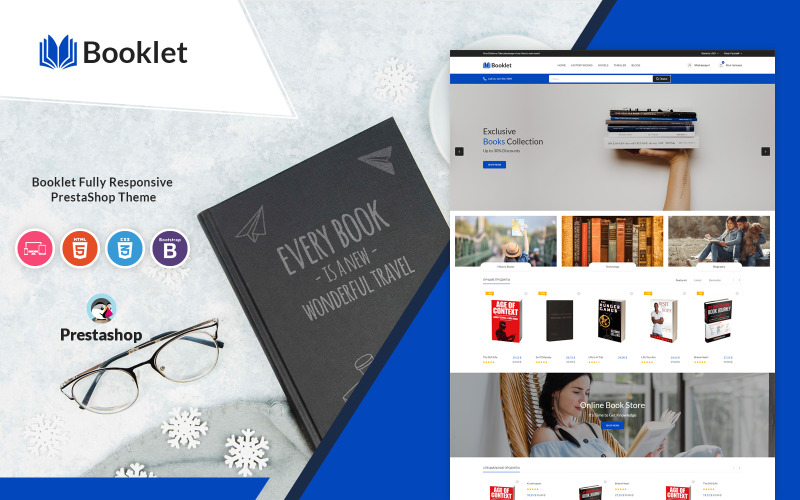 Kitapçık - Duyarlı PrestaShop Şablonu