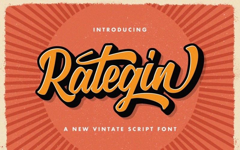 Rategin - шрифт Vintage Script