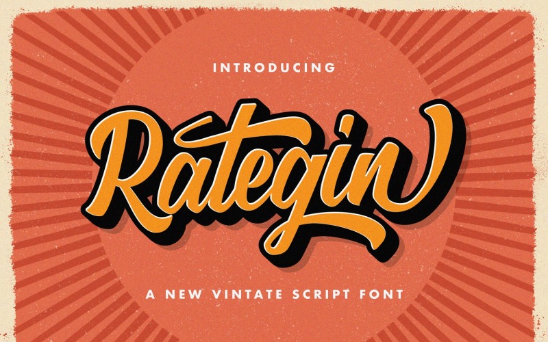 Rategin - Vintage Script-lettertype
