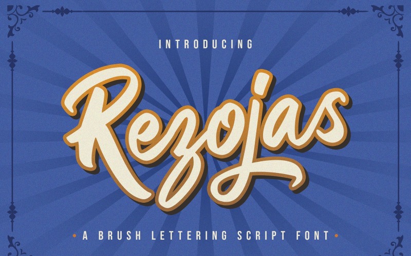 Rezojas - Fuente Bold Script