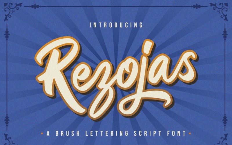 Rezojas - жирний шрифт шрифту