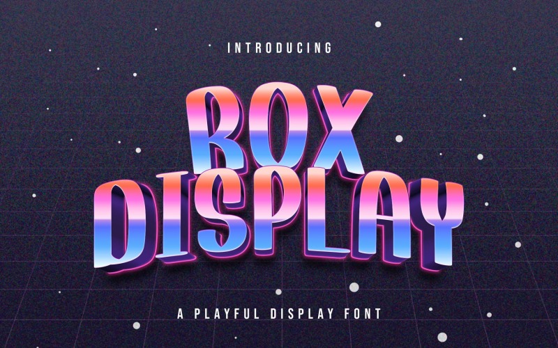 Rox Display — zabawna czcionka wyświetlacza