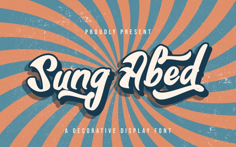 Sung Abed - Декоративный дисплейный шрифт
