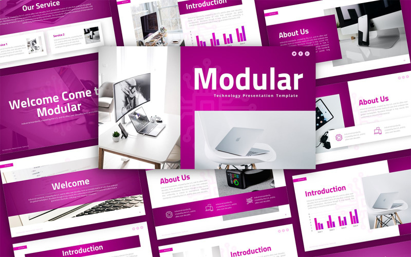 Modular Technology Presentation PowerPoint Template