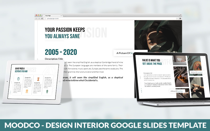 Moodco - Modèle PowerPoint de design d'intérieur