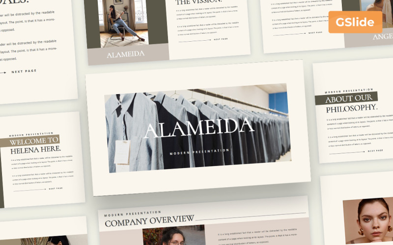 Alameida - Modello di presentazione di diapositive di Google